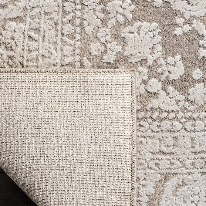 SAFAVIEH Area Rug 12x18 - Reflection Collection - Large - Beige & Cream, Non-Shedding & Easy Cleaning, Ideal for Living Room, Bedroom, Dining Space (RFT668A)