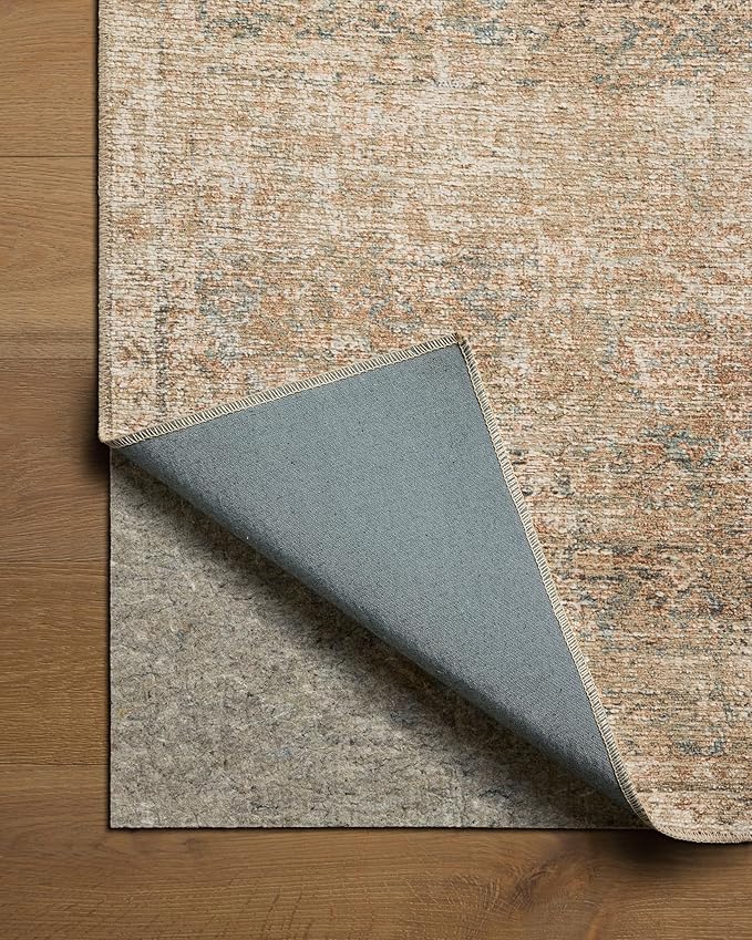 Loloi Amber Lewis Cambria Collection CBR-08 Ocean/Brick 2'-0" x 5'-0" Accent Rug Jute, Neutral, Vintage Style, Antique Tone, Living, Bedroom, Dining, Carpet
