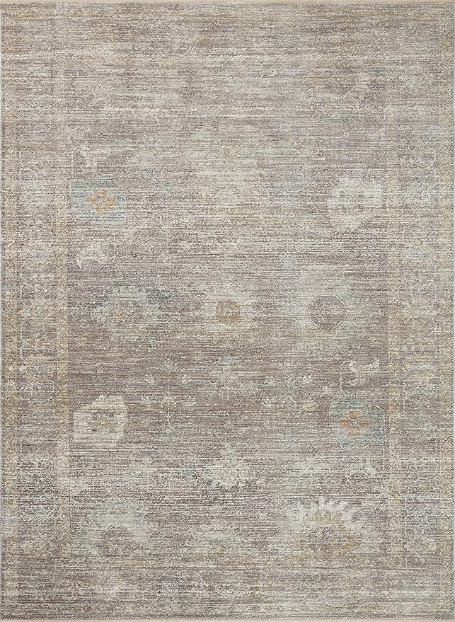 Loloi Magnolia Home by Joanna Gaines Millie Collection MIE-05 Stone/Natural 2'-7" x 14', .25" Pile Height, Runner Rug