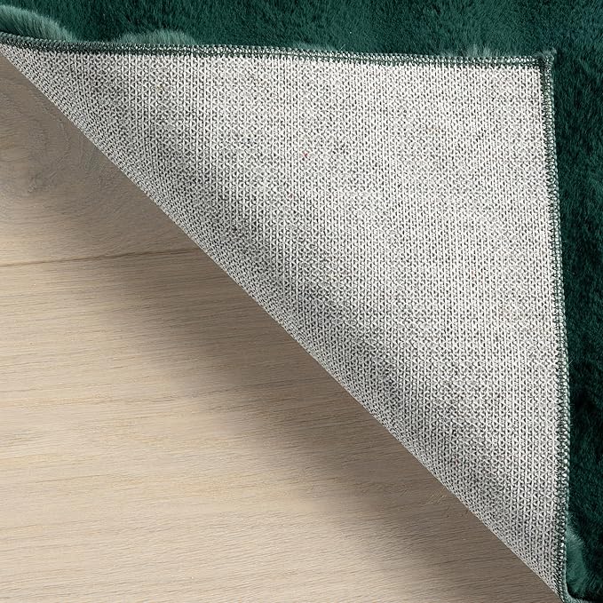nuLOOM Jeni Checkered 7'6" x 9'6" Machine Washable Area Rug for Living Room Bedroom Dining Room Kitchen, Hunter Green