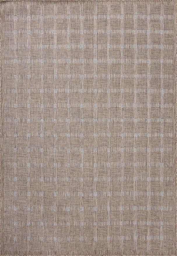 Loloi Amber Lewis Topanga Collection TOP-01 Natural/Bone 7'-10" x 10' Indoor/Outdoor Area Rug