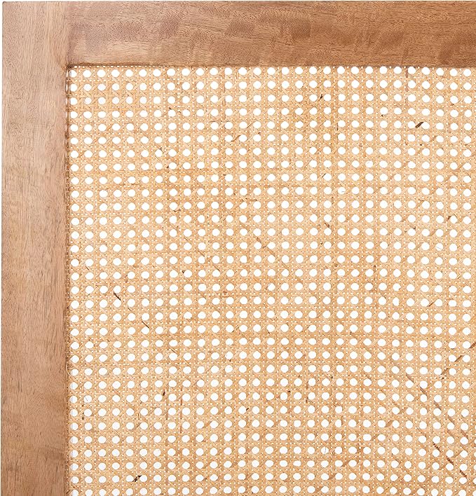 SAFAVIEH Home Collection Vienna Natural Cane Queen Headboard Platform