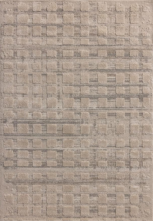 Loloi Amber Lewis Monty Collection MOT-06 Pebble/Beige 9'-2" x 13', .50" Pile Height, Area Rug
