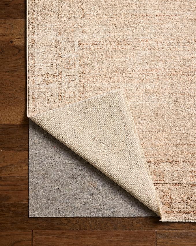 Loloi Chris Loves Julia Palma Collection PLM-02 Spice/Natural 6'-3" x 9'-6" Area Rug Vintage Style Boho Living Room Bedroom Carpet