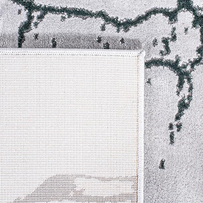 SAFAVIEH Craft Collection Area Rug - 10'6" x 14', Grey & Green, Modern Abstract Design, Non-Shedding & Easy Care, Ideal for High Traffic Areas in Living Room, Bedroom (CFT877Y)