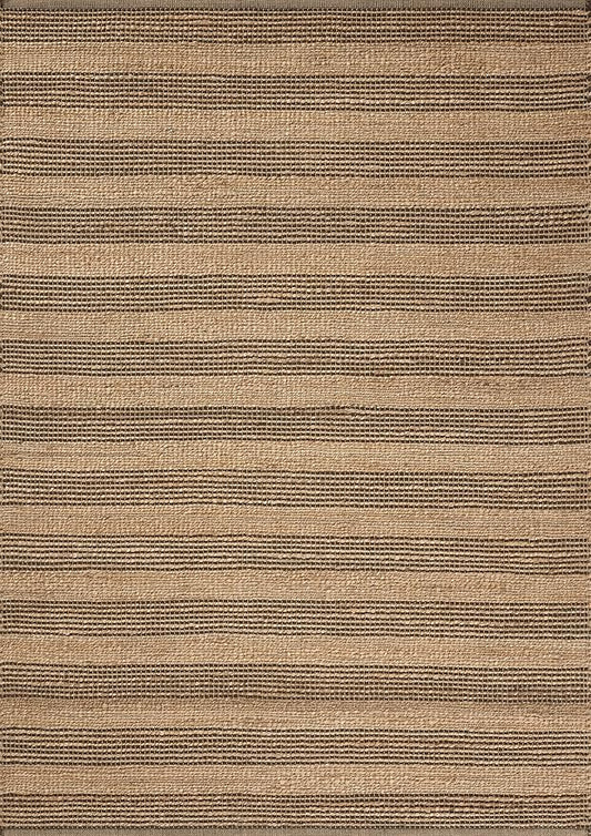 Loloi Chris Loves Julia Judy Collection JUD-06 Natural/Chocolate 2'-6" x 7'-6" Runner Rug