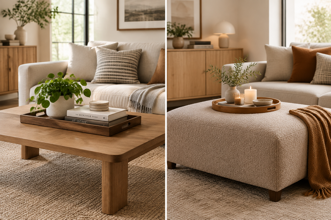Coffee Table or Ottoman? How to Choose the Right Centerpiece for Your Living Room