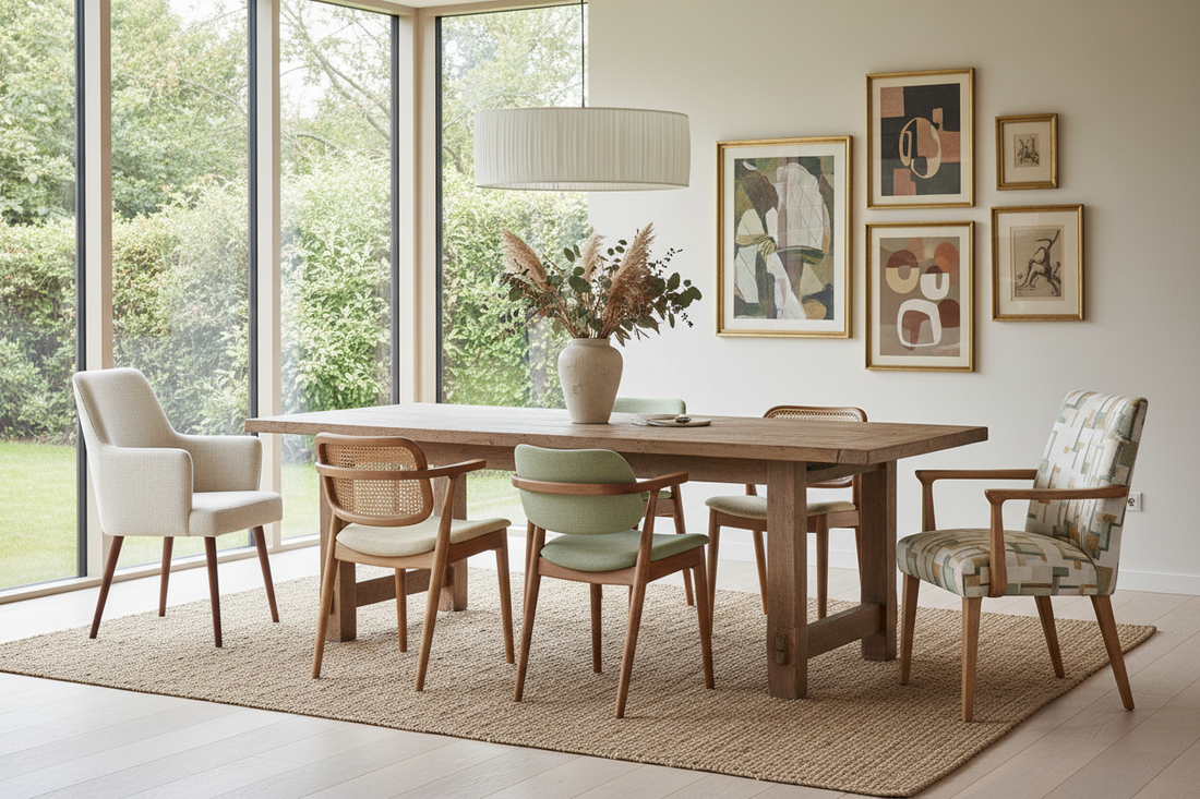 How to Mix and Match Dining Chairs Like a Designer