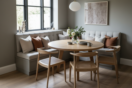 The Charm of Banquette Seating: Maximizing Space in Corner Dining Nooks