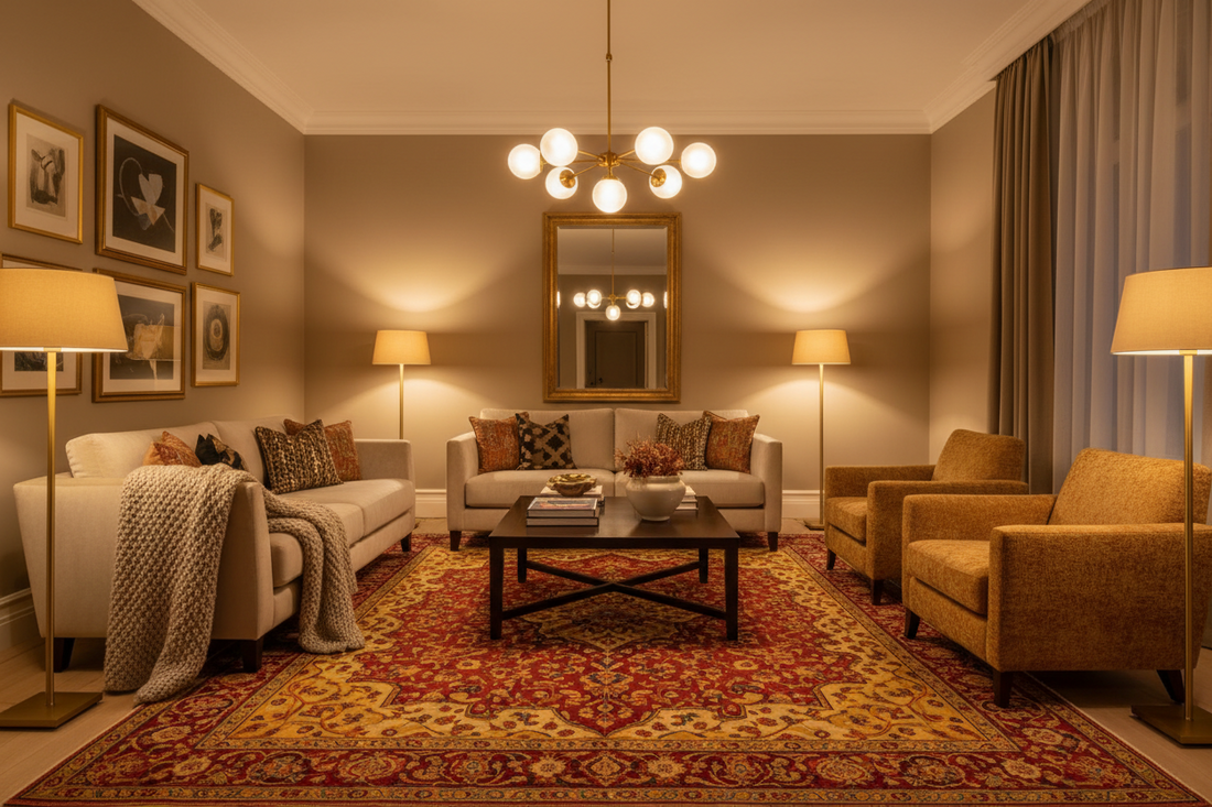 The Magic of Decor: How Rugs and Lighting Transform a Room