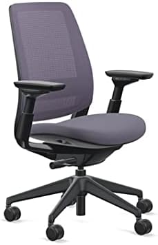 Steelcase Series 2 Office Chair, Graphite Frame, Cogent Connect Aubergine, Hard Floor Casters