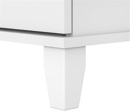 Pemberly Row 2 Drawer Lateral File Cabinet in White - Engineered Wood
