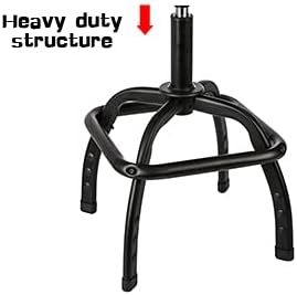 PONO 300-Pound Adjustable Height Bar Stool, Pneumatic Swivel Bar Stool, 360 Degree Swivel, Heavy Duty Steel Frame Stool Perfect for Home, Bar, Garage and Shop, Black