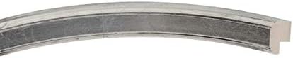 OVALCREST Oval Beveled Wall Mirror for Home Decor - Toronto Style - Silver Leaf with Black Antique - 22" x 18"