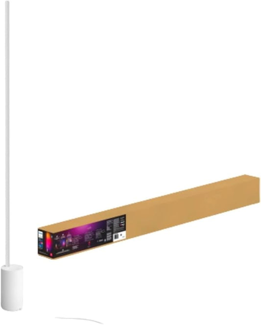 Philips Hue Signe Smart Floor Lamp, White - White and Color Ambiance LED Color-Changing Light - 1 Pack - Indoor - Control with Hue App - Works with Alexa, Google Assistant, and Apple Homekit