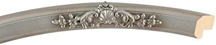 OVALCREST Oval Beveled Wall Mirror for Home Decor - Athena Style - Silver Shade - 26" x 22" Outside Dimensions