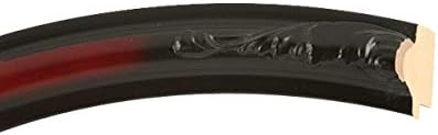 OVALCREST Oval Beveled Wall Mirror for Home Decor - Florence Style - Rosewood - 24" x 20"