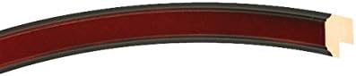 OVALCREST Oval Beveled Wall Mirror for Home Decor - Toronto Style - Rosewood - 18" x 14"