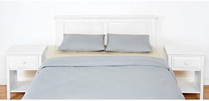 Mantua Arcadia Panel Headboard in Gloss White - Twin Size