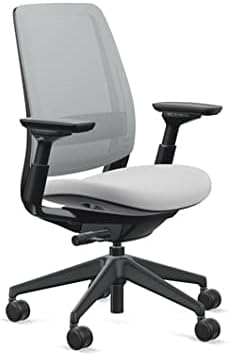 Steelcase Series 2 Office Chair, Graphite Frame, Cogent Connect Nickel, Hard Floor Casters