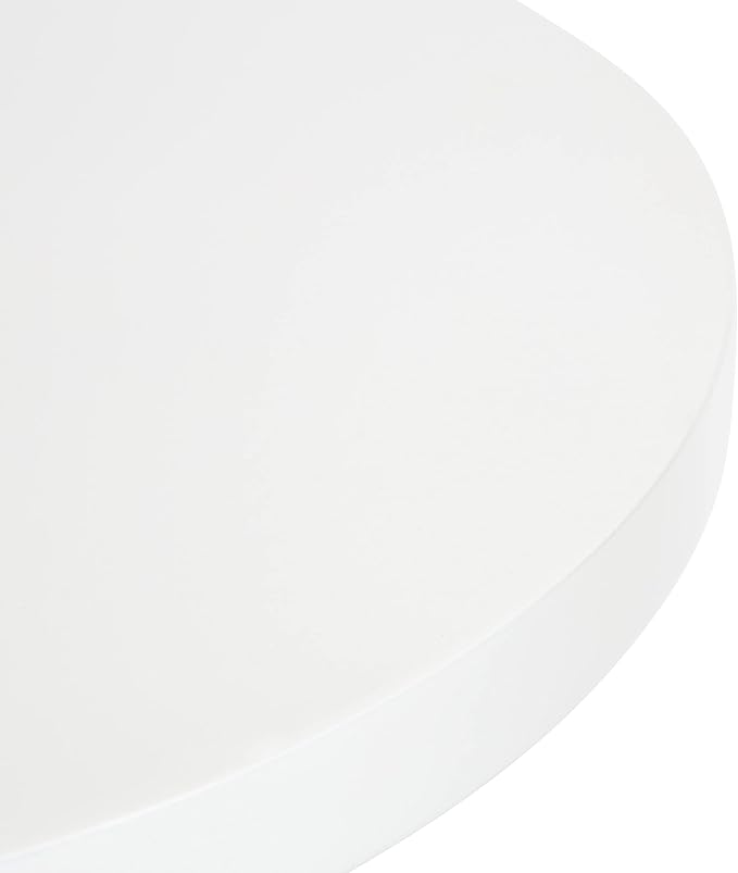 Kate and Laurel Zia Modern Counter Stool; 13 x 13 x 25; White and Gold; Decorative Contemporary Stool for Kitchen