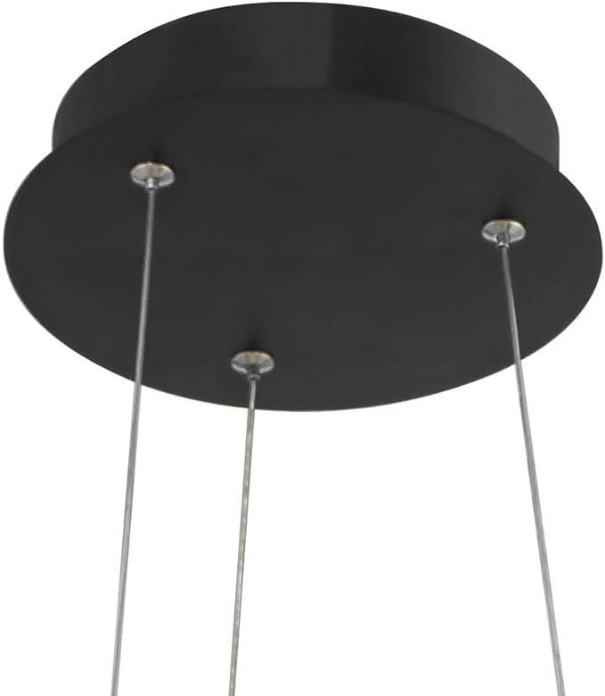 Possini Euro Design Helix Sand Black Ceiling Pendant Light 21" Wide Ultra Modern Sprial Twisted LED Light Strip Steel Metal Dining Room House Foyer Kitchen Island Entryway Home Living Room Bedroom