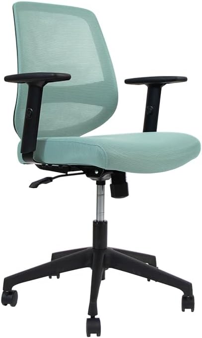 Vari Foundation Chair - Ergonomic Home Office Desk Chair + Adjustable Height, Tilt, and Armrests, Breathable Mesh, Lumbar Support - Swivel Rolling Task Chair for Office or Study (Seaside Blue)