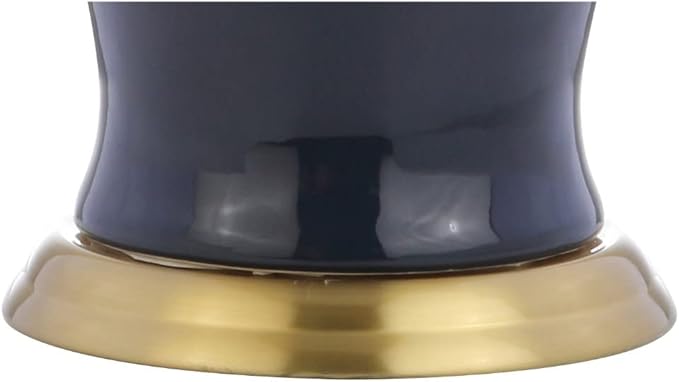 JONATHAN Y JYL4026B Julian 29" Ceramic LED Table Lamp Traditional Transitional Bedside Desk Nightstand Lamp for Bedroom Living Room Office College Bookcase LED Bulb Included, Navy