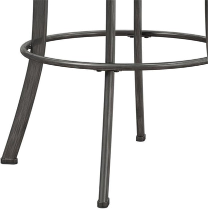 Hillsdale Bridgetown Metal Bar Height Swivel Stool, Pewter