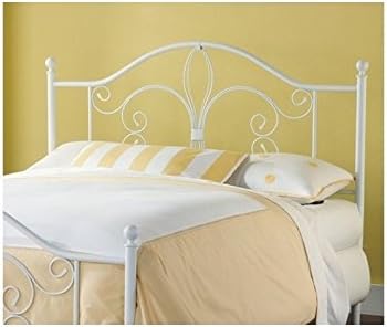 Hillsdale Ruby Metal, King Headboard, Textured White