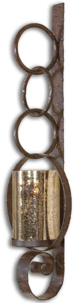 Uttermost 19850 Falconara Metal Wall Sconce, Brown