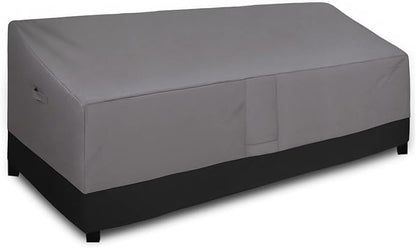 Easy-Going Waterproof Outdoor Couch Cover, Heavy Duty Deep 4-Seater Patio Sofa Cover, Windproof Outdoor Furniture Cover with Air Vent (104Wx40Dx33H inch,Gray/Black)