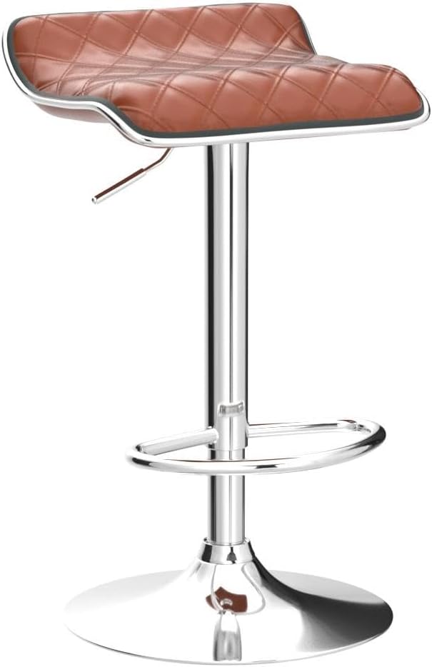 VECELO Adjustable Bar Stools Set of 2, Bar Height Stools for Kitchen Counter