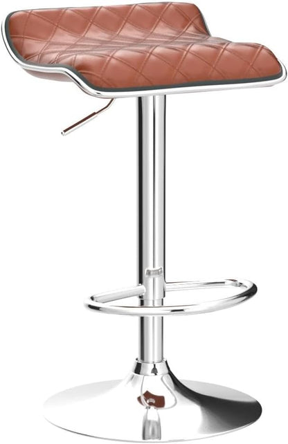VECELO Adjustable Bar Stools Set of 2, Bar Height Stools for Kitchen Counter