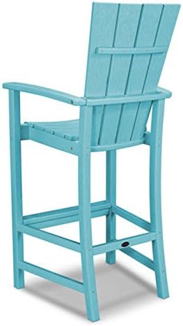 POLYWOOD® Quattro Adirondack Bar Chair in Slate Grey