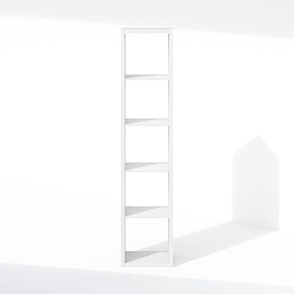 Furinno Cubic Closet Organizers and Storage, 5-Cube Closet Organizer, Open Shelf Closet Storage, Extra Thick Frame for Wardrobe, Bedroom, Living Room, White