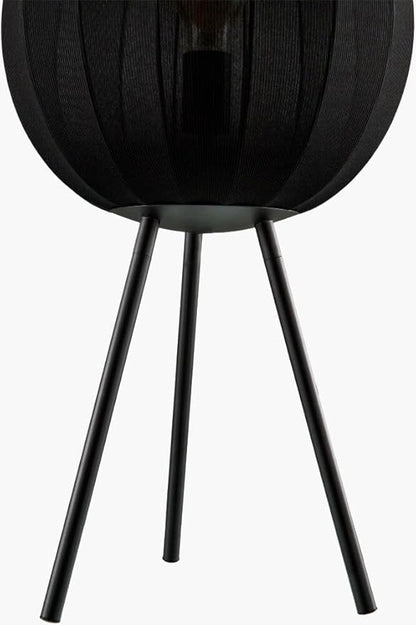 Livabliss Table Lamps, 31" Cayo Modern Bedside Nightstand Table Lamp for Bedroom Living Room Office, Black Body with Black Black Shade (31" H x 13" W x 13" D)