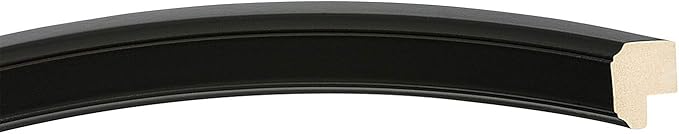 OVALCREST Oval Beveled Wall Mirror for Home Decor - Toronto Style - Matte Black - 26" x 20"