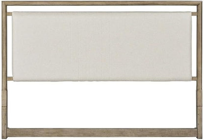 American Woodcrafters Arlington Queen Upholstered Panel Headboard - Nutmeg