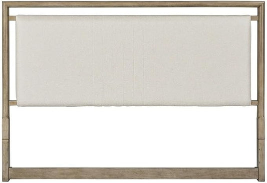 American Woodcrafters Arlington Queen Upholstered Panel Headboard - Nutmeg