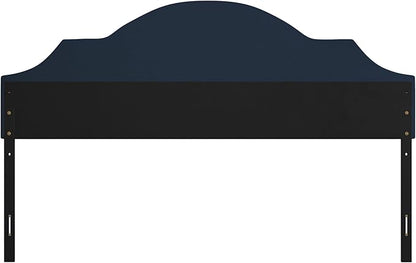 Hillsdale Cynthia Upholstered King Adjustable Headboard, Navy