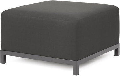 Howard Elliott Axis Chair with Cover for Both Indoor & Outdoor Seating, Cushioned Chair & Seating Titanium Frame Chair for Living Room, Office and Bedroom, 30.5 x 32.5 x 30 Inches, Sterling Charcoal