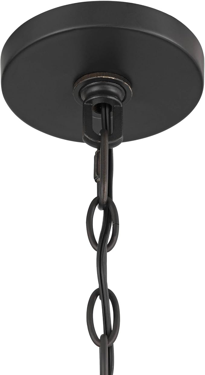 Possini Euro Design Julian 24" Rustic Industrial Pendant Ceiling Light Fixture Dining Room Over Table Kitchen Island Foyer Dome Hanging 4-Light Brown Bronze Finish Hallway Entryway Living Room