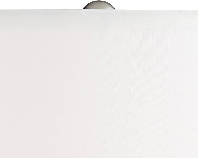 Possini Euro Design Jaime Coastal Table Lamp 26" High with Square White Marble Riser Blue Gray Art Glass White Drum Shade for Bedroom Living Room Nightstand Bedside Night Stand Office Kids Room