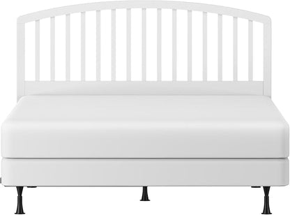 Hillsdale Carolina Headboard with Bed Frame, Full/Queen, White