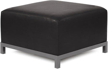 Howard Elliott Axis Chair with Cover for Both Indoor & Outdoor Seating, Cushioned Chair & Seating Titanium Frame Chair for Living Room, Office and Bedroom, 30.5 x 32.5 x 30 Inches, Avanti Black