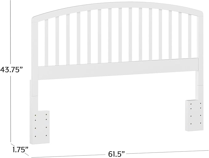 Hillsdale Carolina Headboard, Bed Frame Not Included, Full/Queen, White