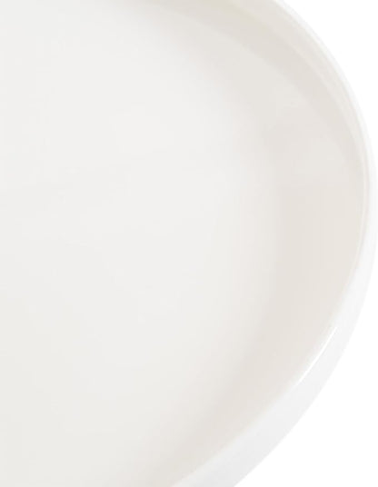 Kate and Laurel Tira Scandinavian Round Side Table, 14 x 24, White and Natural Wood, Modern Circle End Table for Use as Bedroom Nightstand or Living Room Pedestal Table