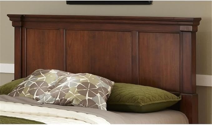 BOWERY HILL Traditional Wood Queen Headboard in Brown Finish
