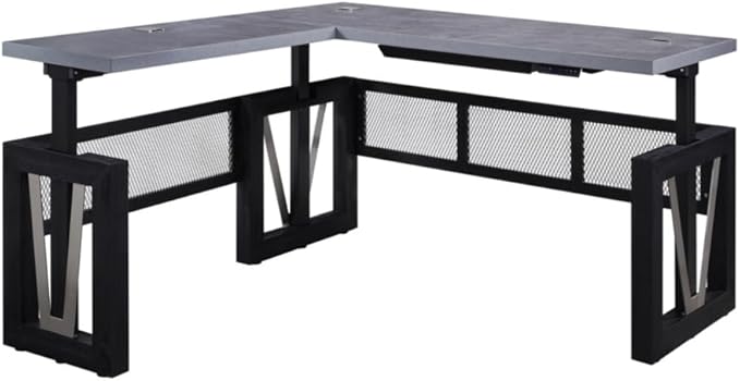 nbf signature series District Reversible L Shaped Desk with Height Adjustable Electric Standing Desk Ergonomic Office Desk Corner Desk Perfect for PC Setup